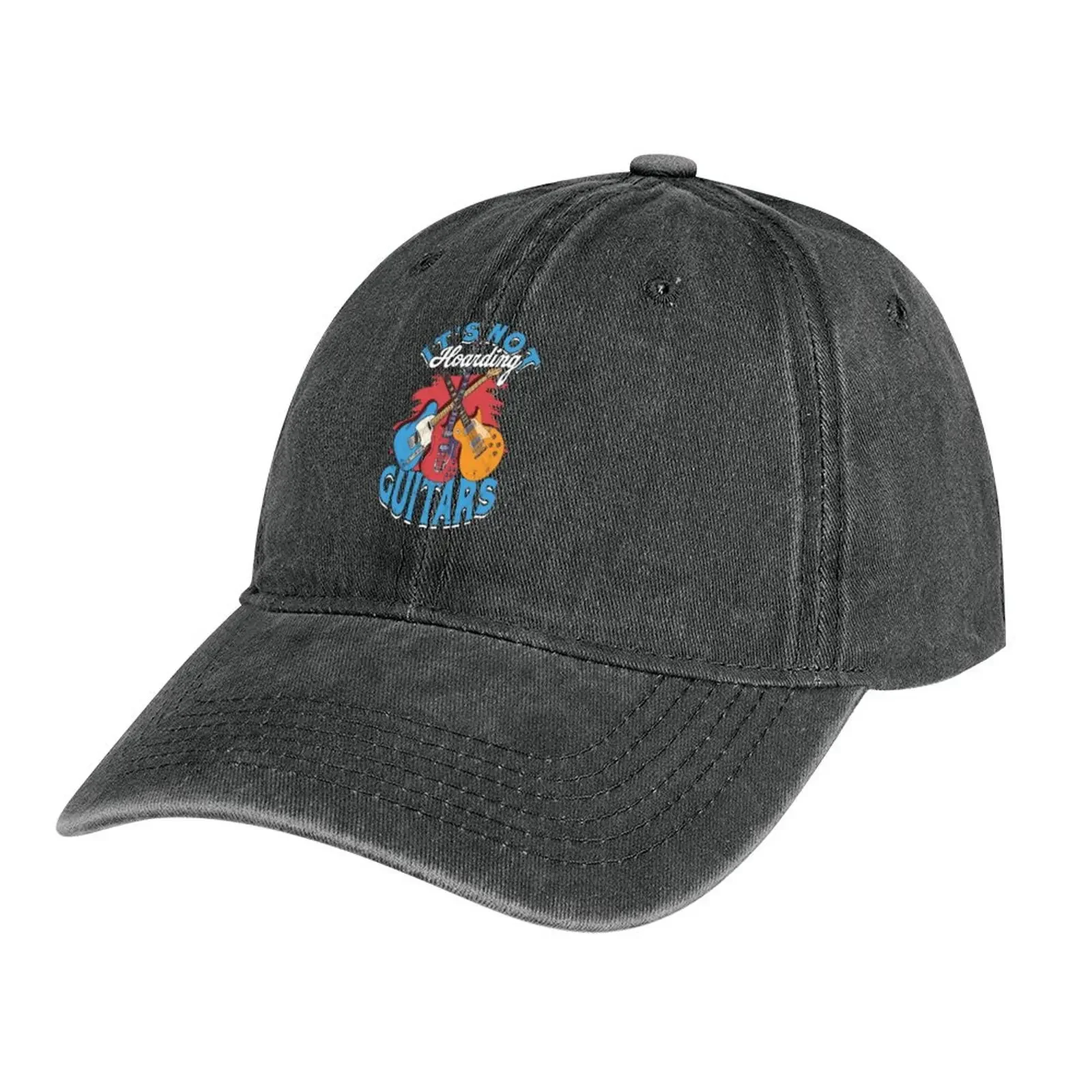 

Its Not Hoarding If Its Guitars Bass Guitar Music Pullover Cowboy Hat Military Tactical Cap beach hat Baseball For Men Women's