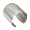 Fashion 316L Stainless Steel Cuff Bracelets and Bangles Silver Color Shiny Femininas Wide Big Bangles Hot Sale Bijoux For Women 2