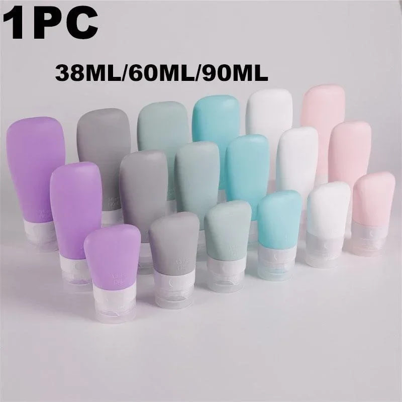 1PC Empty Silicone Travel Packing Bottle Cosmetic Bottling for Lotion Shampoo Bath Container refillable bottle refillable plastic bottles