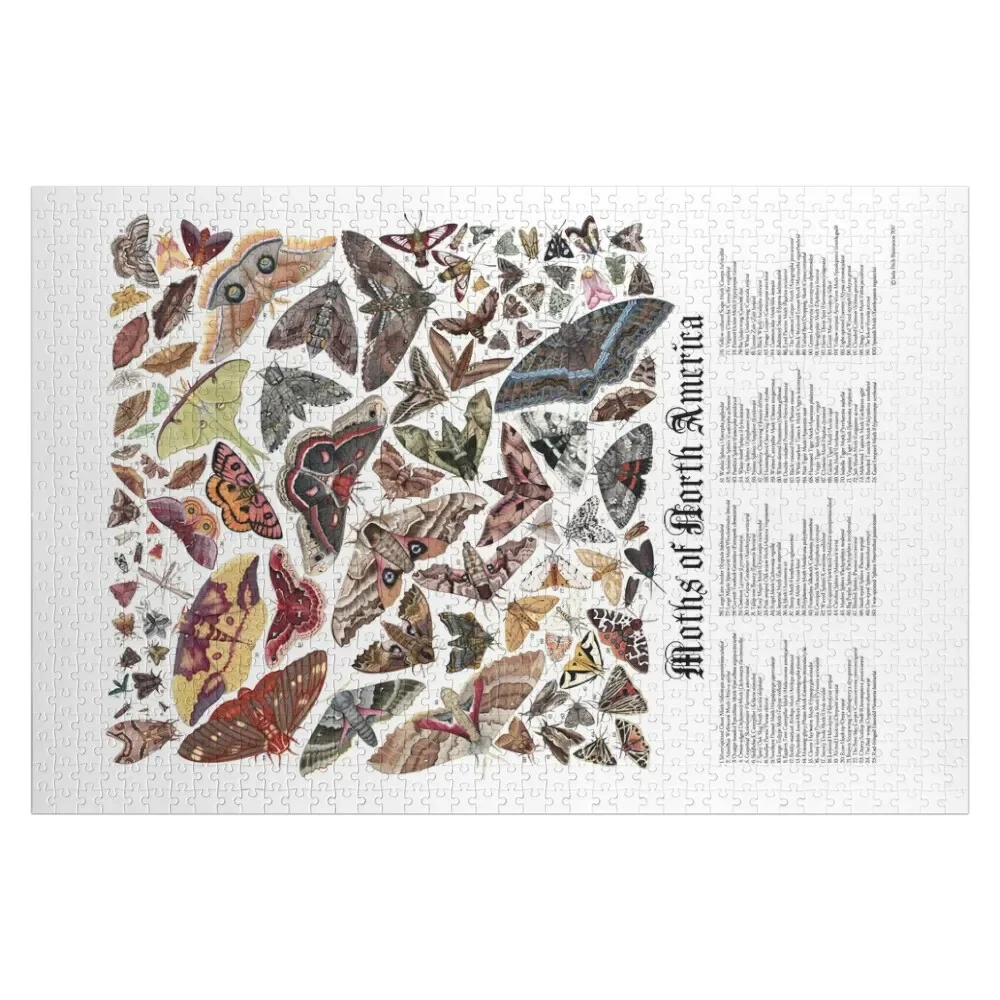 

Moths of North America Jigsaw Puzzle Adult Wooden Puzze Woodens For Adults Puzzle