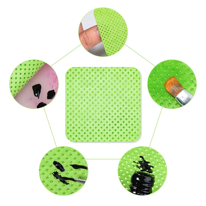 Nail Polish Remover Wipes Cotton Lint-Free Gel Clean Manicure