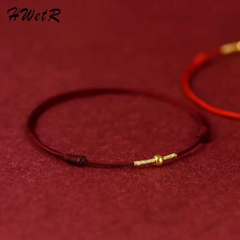 Silver Anklet Bracelet Fashion Accessories Creative Fashion Handmade Bracelet Red Rope Lucky Bangle Women Men Lovers' Best Friends Lucky Bracelet Anklet