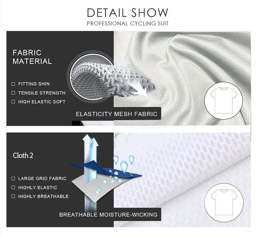 Description Picture 3 of itemRoad Bike Sports Set Summer Cycling Clothing 2024 Men's Jacket Uniforms Clothes Jersey Man Pro Team Mtb Pants Complete Suit Bib