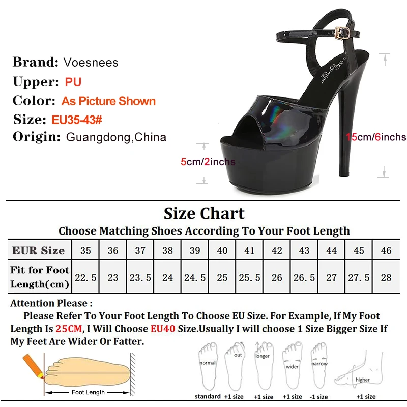 15CM/6Inchs Shoes for Women New Red Platform Open Toe Pole Dancing Heels Luxury High Heels Fetish Erotic Stripper Modern Sandals