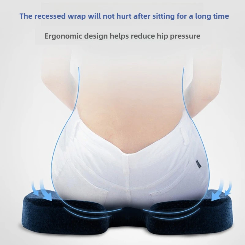 1Pc Seat Cushion Memory Foam U-Shaped Pillow for Chair Cushion Pad Car Office for Tailbone Pain Massage Pillow