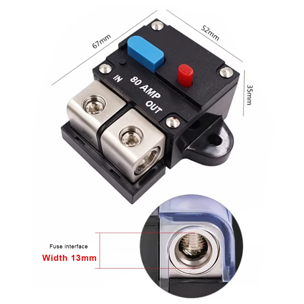 12V DC Auto Circuit Breaker Reset Car Marine Stereo Audio