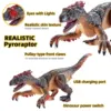 2.4G Wireless Remote Control Dinosaur with Electric Lights and Sound Effects,5-channel Brontosaurus Toys,Best Gifts 2