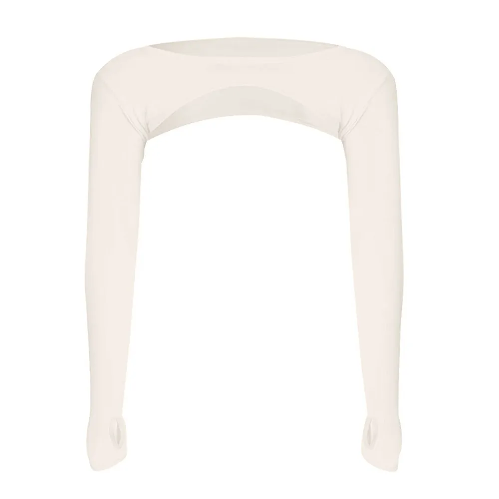 שרוול רגלן גמיש להגנה מפני קרני השמש, נושם, מתאים לקיץ, מתאים ליוגה ואימון, מכסה דק לזרועות