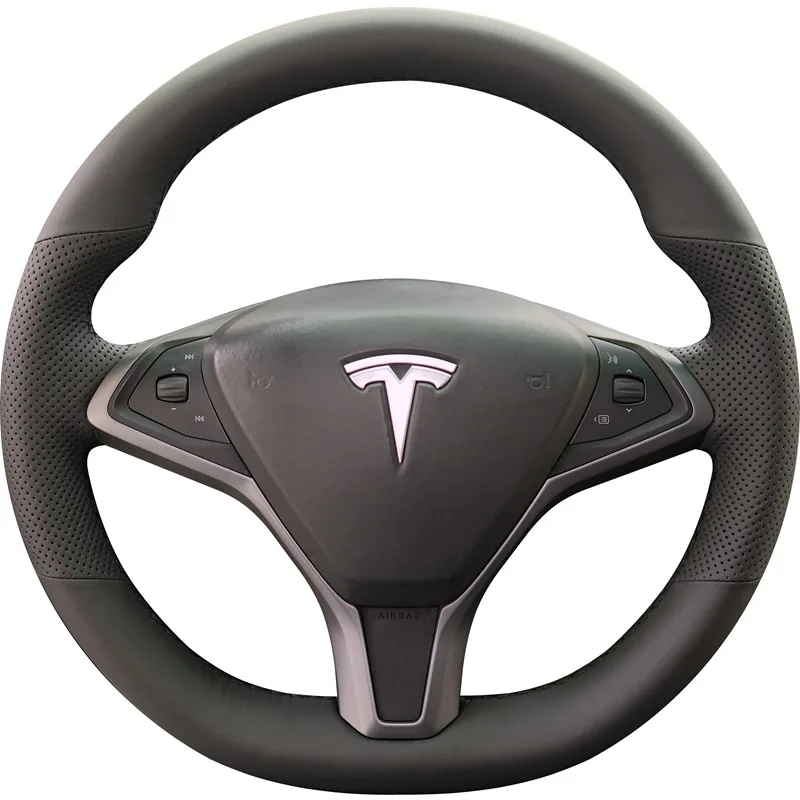 

100%, подходит для Tesla Model S X 2009-2021, автозапчасти, прошитая вручную, черная, из воловьей кожи, износостойкая модель