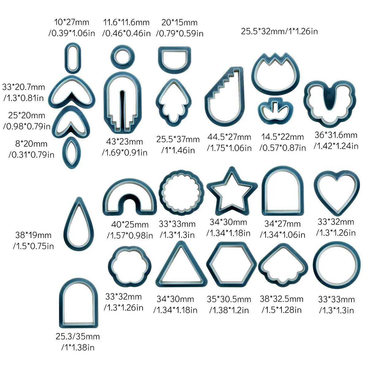 24pcs Dark blue