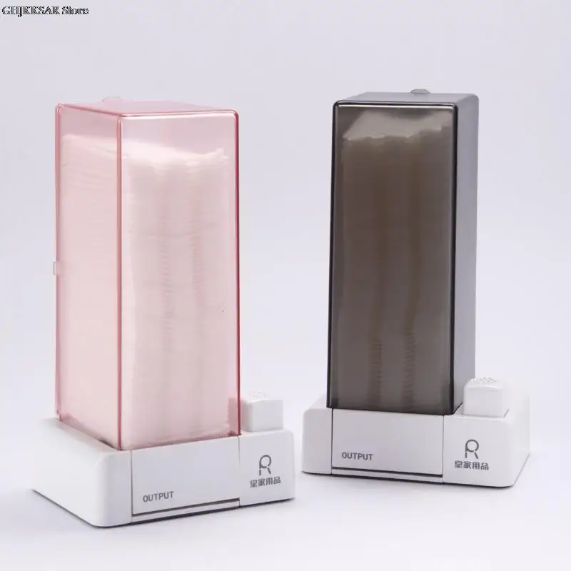 자동 화장품 면 상자 프레스 타입 면 패드 디스펜서, 메이크업 정리함, 방진 메이크업 면 보관함, 가정용 가제트