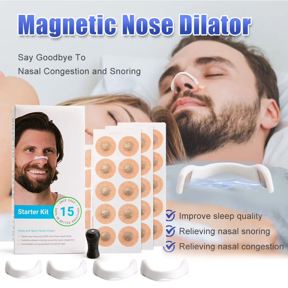 Magnetic Sleep Nasal Strips Anti Snoring Reduce Snoring Improve Sleep Nasal Strip Snoring Solution Nasal Dilator Snore Stopper 3