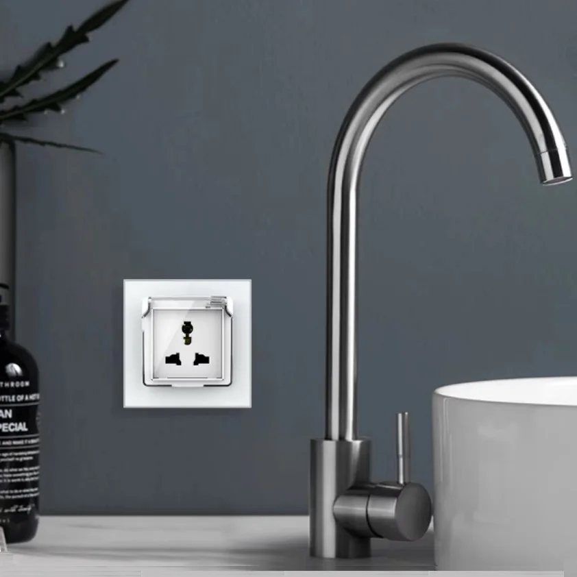 Waterproof EU Standard Socket Cover Plastic Decorative