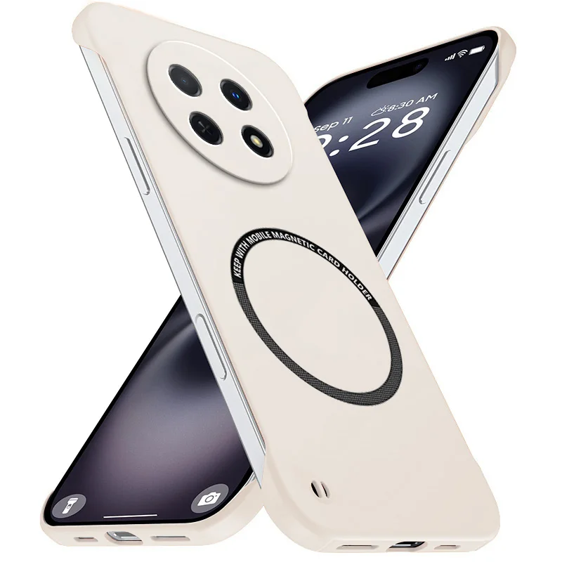 Magnetic Slim Frameless Phone Case - Matte Anti-Scratch Shockproof Armor Cover