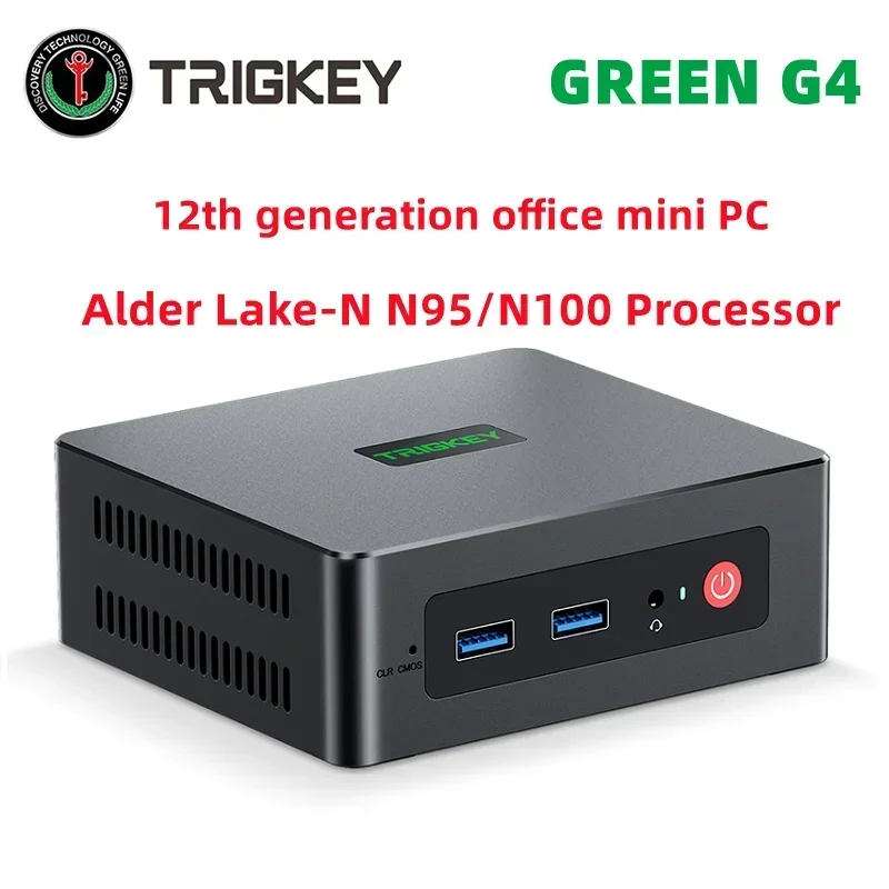 TRIGKEY Mini PC Alder Lake-N N95/N100 4C/4T, to 3.4GHz MINI PC Windows 11  SODIMM DDR4 3200Mhz M.2 2280 SSD / 2.5 HDD