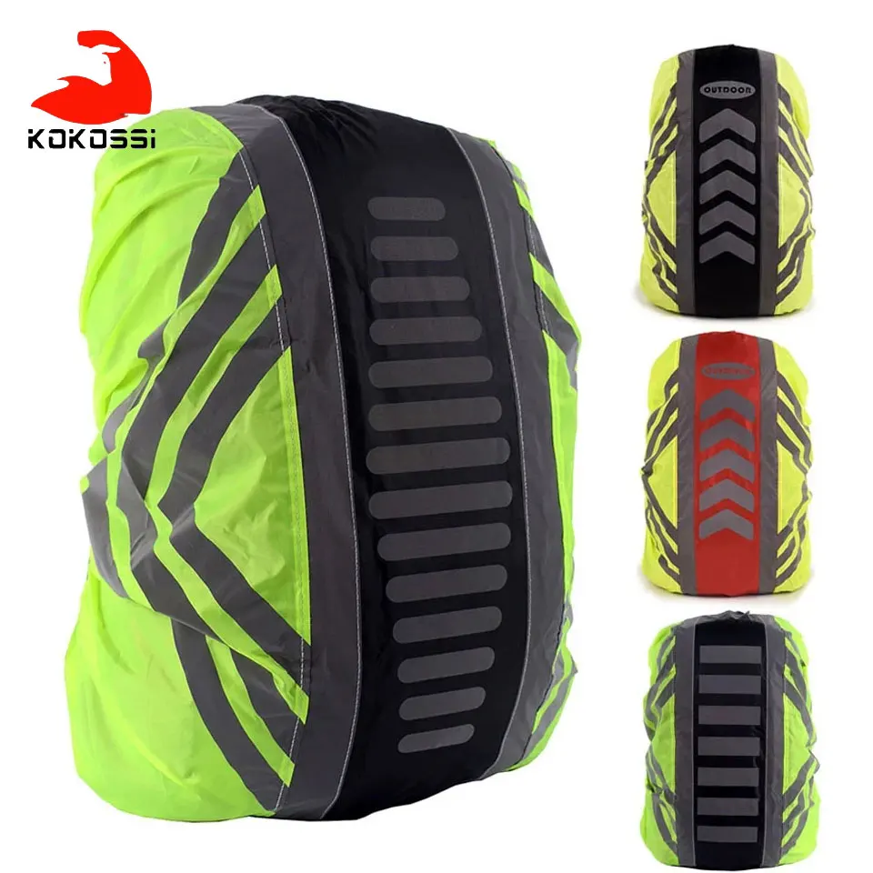 Outdoor Bag Cover Rain Waterproof Covers Reflective Backpack Dust Covers For Riding Cycling Camping Hiking Sports Bags Raincover backpack rain cover