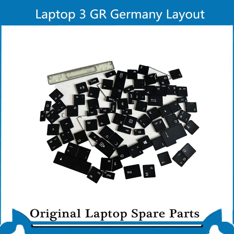 Original For Microsoft Surface Laptop 3 4 1868 1872 Keycap 13.5 inch 15 Keyboard Cap ES IT DE UK PT Black Deutch Free Tool