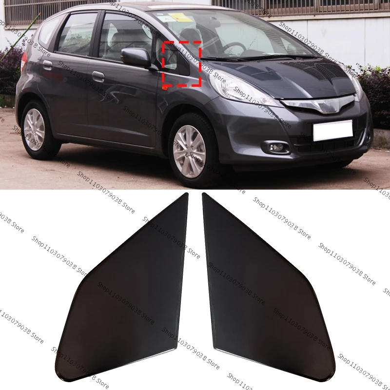 For Honda Fit Hatchback 2008 2009 2010 2011 2012 2013 2014 Exterior Front Door Garnish Cover Panel Front Window Glass Plate Trim