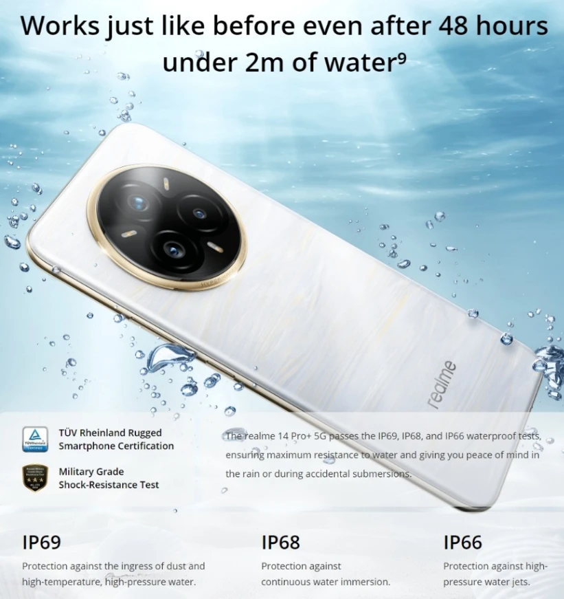 Global Version Realme 14 Pro+ Plus Mobile Phone 512GB Snapdragon