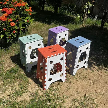 휴대용 플라스틱 접이식 의자, 야외 캠핑 의자, 식탁 의자, 야외 낚시 의자