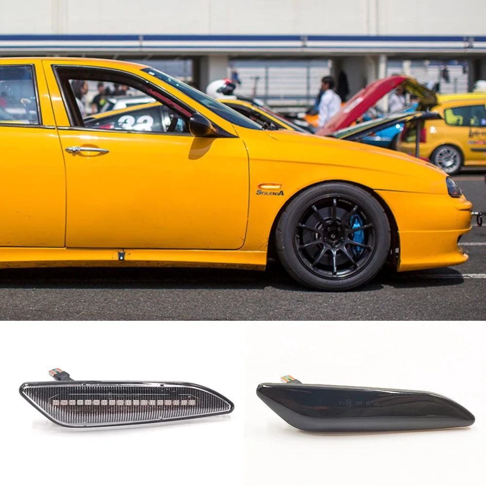 

For Alfa Romeo 147 156 steering side light modification LED yellow light flowing water vane light