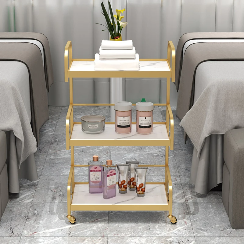 Utility Bar Salon Trolley Iron Serving Pedicure Drink Salon Trolley Workshop Cart Cleaning Mobili Parrucchiere Furniture Fg19 south shore maliza bar cart faux marble and gold 16 00 x 37 50 x 32 75 inches drink cart tea trolley food serving trolley