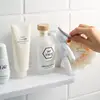 New Creative Bathroom Storage Shelves Cute White Doll Villain Shelves Shelf Self-adhesive Bathroom Cosmetics Storage Racks 3