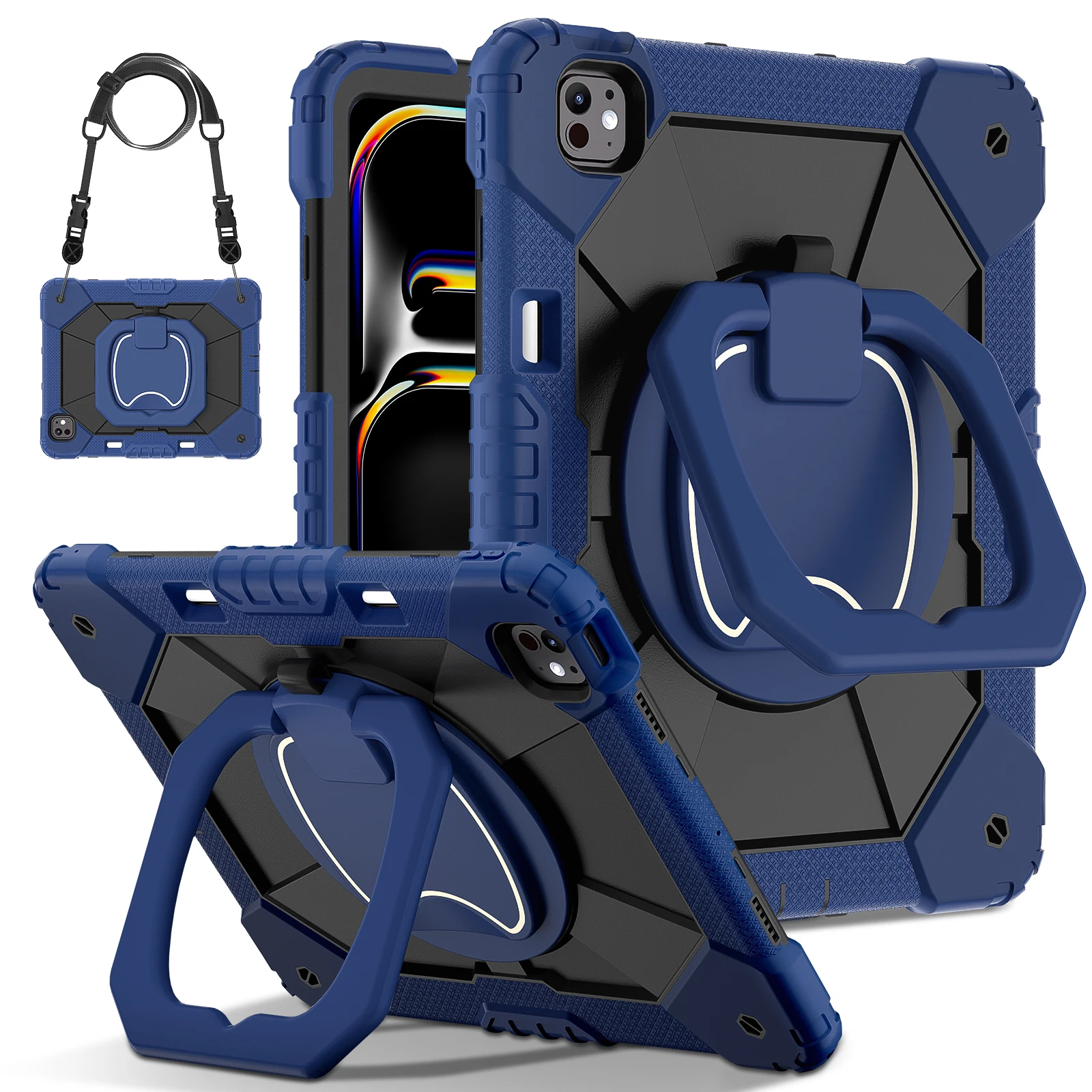 Enhanced 360 Rotating Stand Armor Case - Heavy Duty Cover