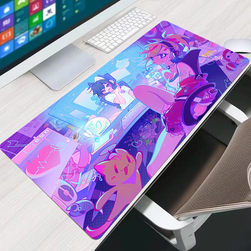 

Muse Dash Anime Kawaii Girl Mouse Pad 900x400 Laptop Keyboard Office Cute Desk Mat Natural Rubber Anti Slip Soft Game Table Mat