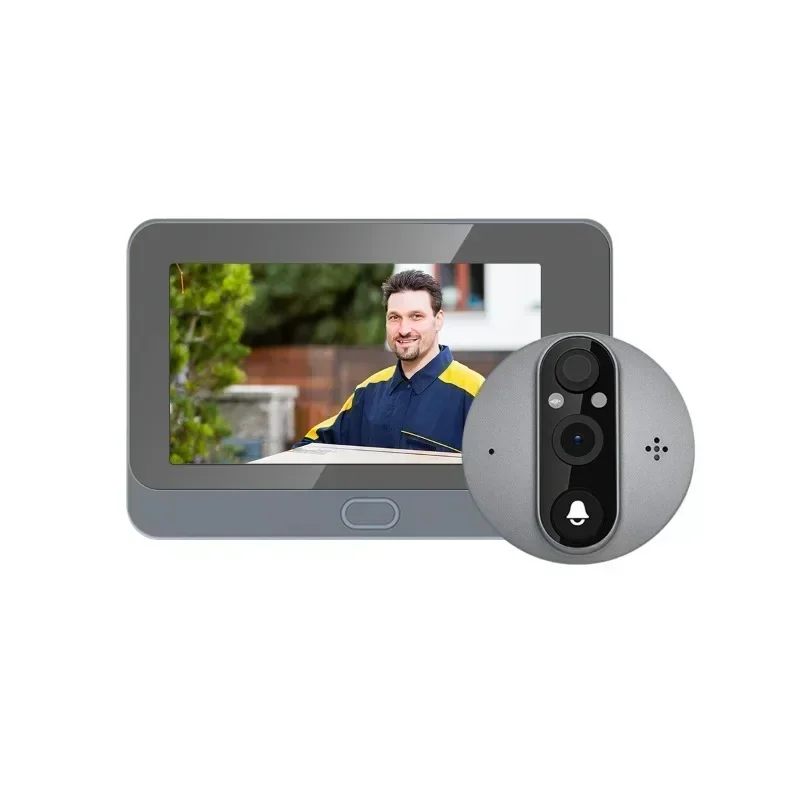 

Умный глазок с камерой 4,3 дюйма, 1080P, Wi-Fi, 5000 мА · ч