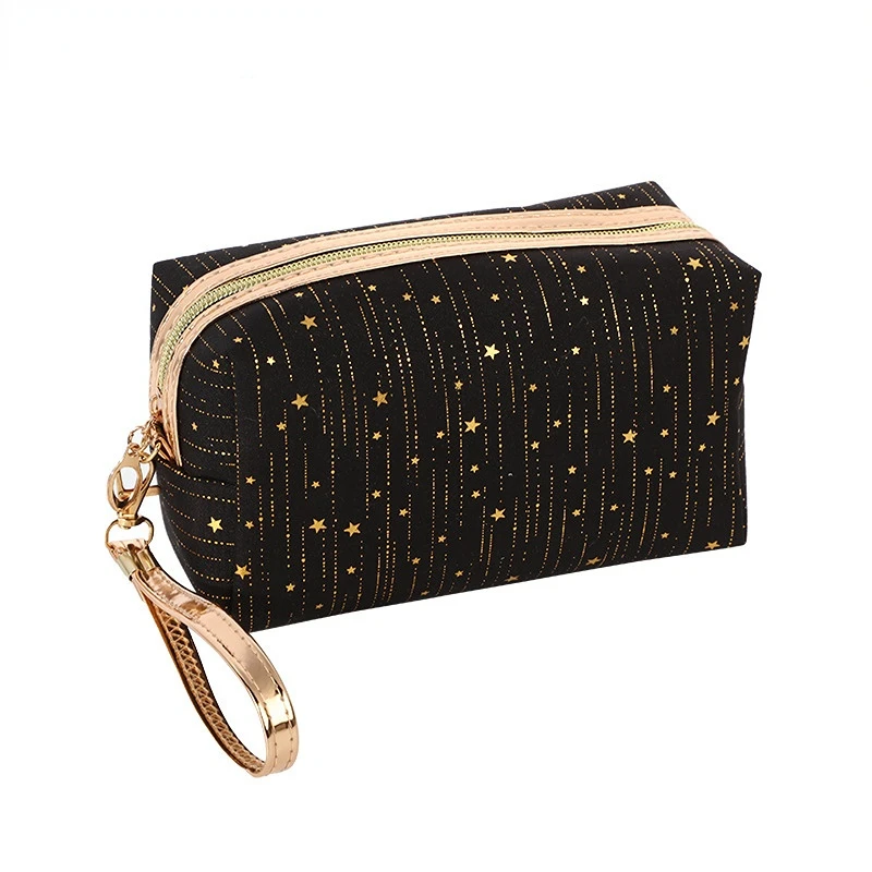 

Cosmetic Bag Women Make Up Bag Bling Stars Pouch Wash Toiletry Bag Travel Ladies Makeup Bag Tampon Holder Organizer Bags