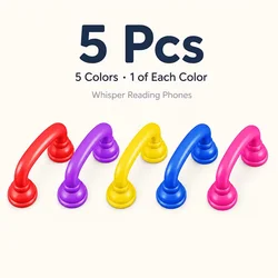 Set of Silent Reading Telephones with Auditory Feedback for Enhanced Pronunciation and Fluency (5 Pieces)