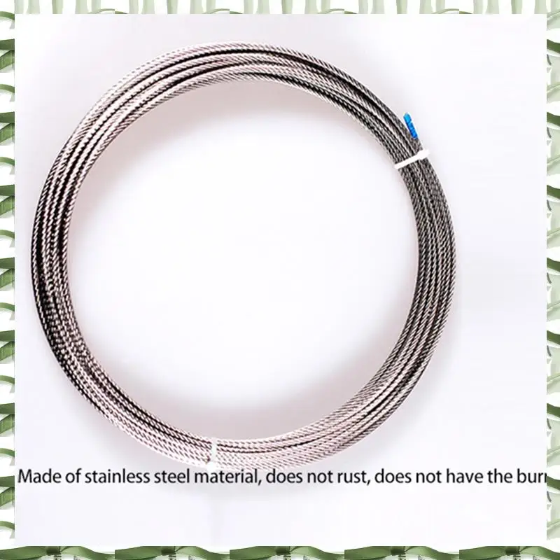 1.5Mm Diameter 7X7 Structure Of 304 Stainless Steel Wire Rope Alambra Cable Softer Fishing Lifting Electric Cable Rope