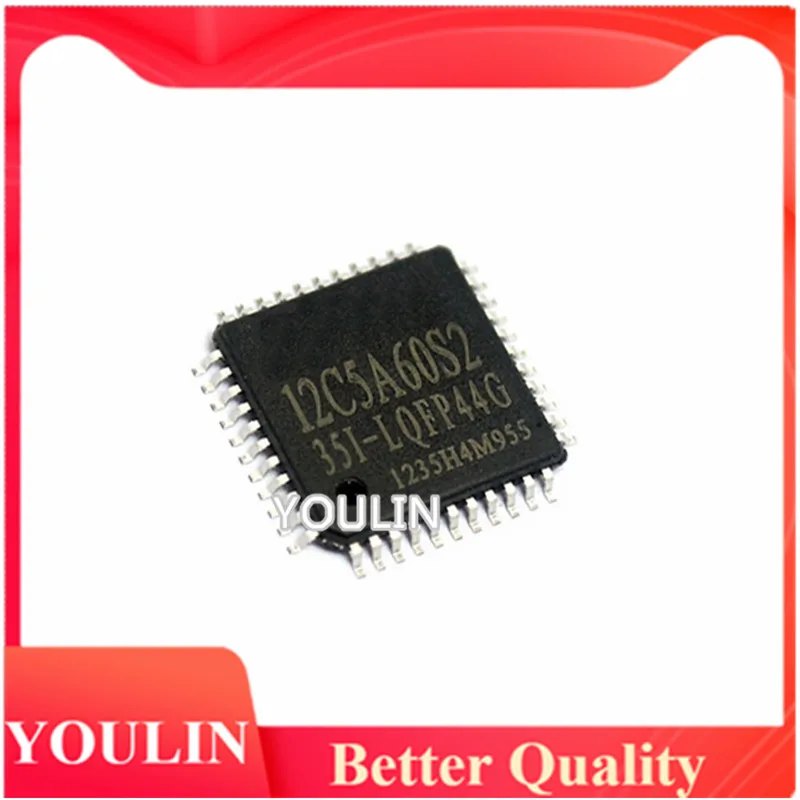 

5pcs New genuine STC12C5A60S2-35I-LQFP44G 12C5A60S2 microcontroller IC chip