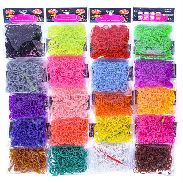~Brand New~ Rainbow Loom Purple Jelly Rubber Bands Refill + C-clips
