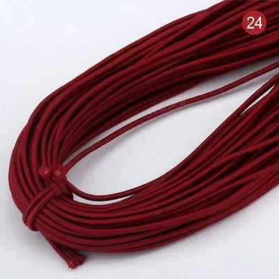 Vibrant 2mm Round Elastic Band - Premium DIY Sewing Accessory (5 Meters)