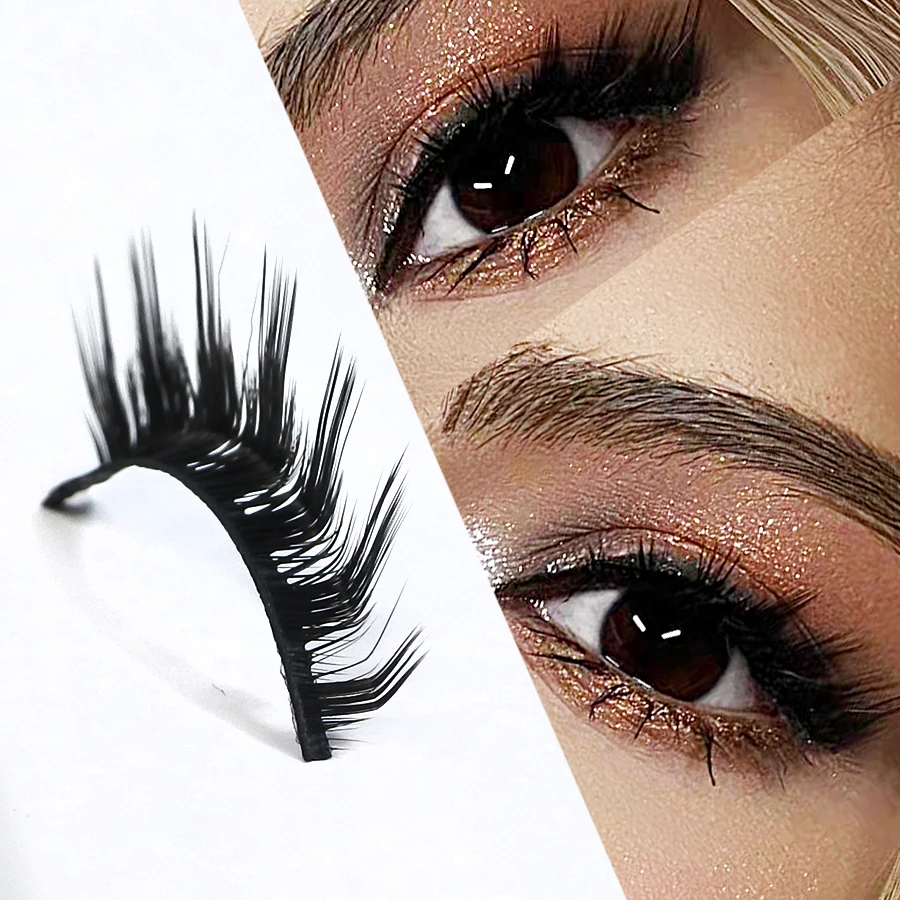 Red Siren L Shape Strip Lashes Nuovo Arrivo Cat Eye Visone Ciglia Morbide Ciglia Finte Naturali Alate