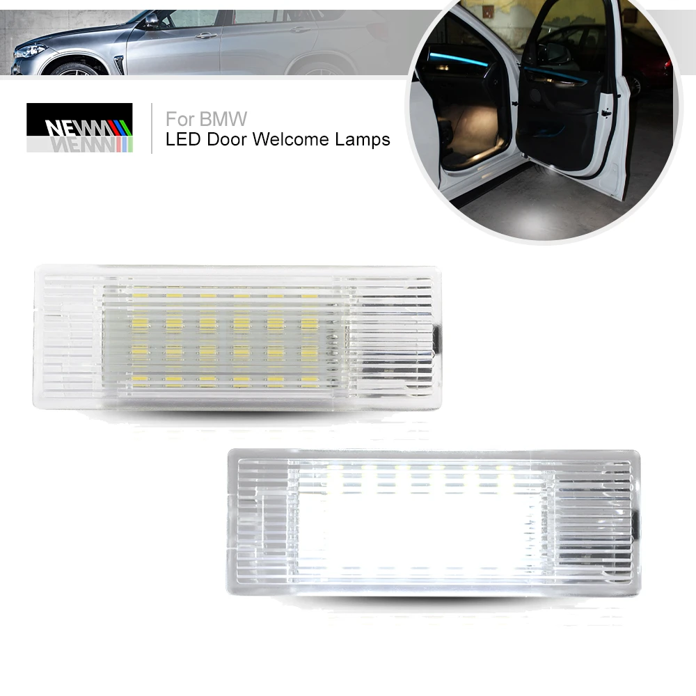 2Pcs For BMW X5 F15 2014 UP LED Interior Lights Canbus Door