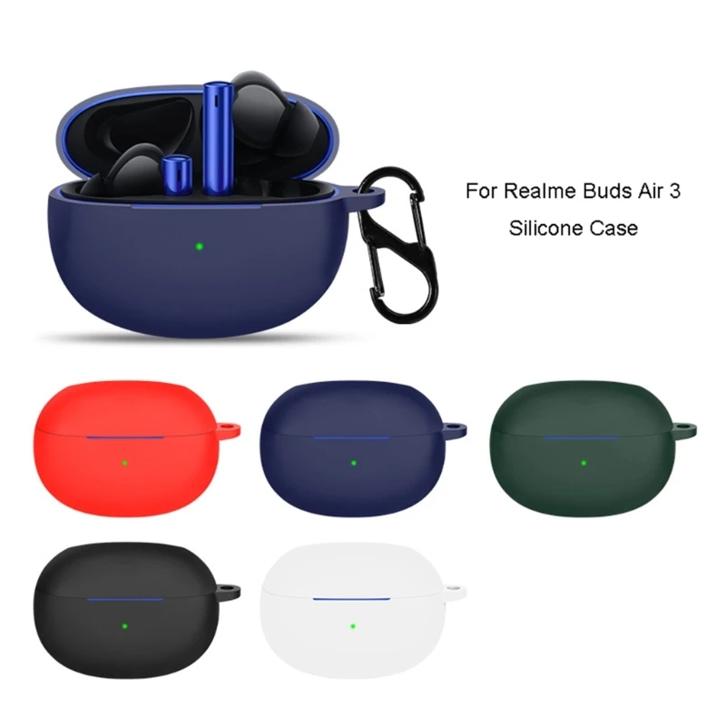 

Skin-friendly Sleeve for Realme Buds Air 3 Anti Dust Silicone Anti-scratch Cover