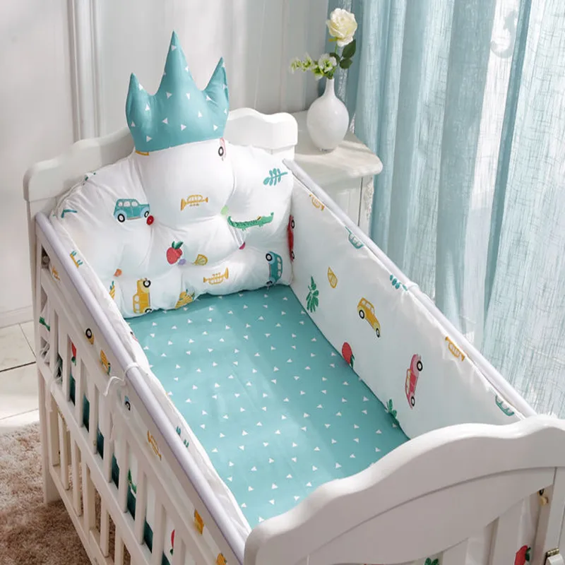 Soft Baby Cot Bumper Infant Crib Protective Pad Safe Newborn Nursery Bedding Set 
