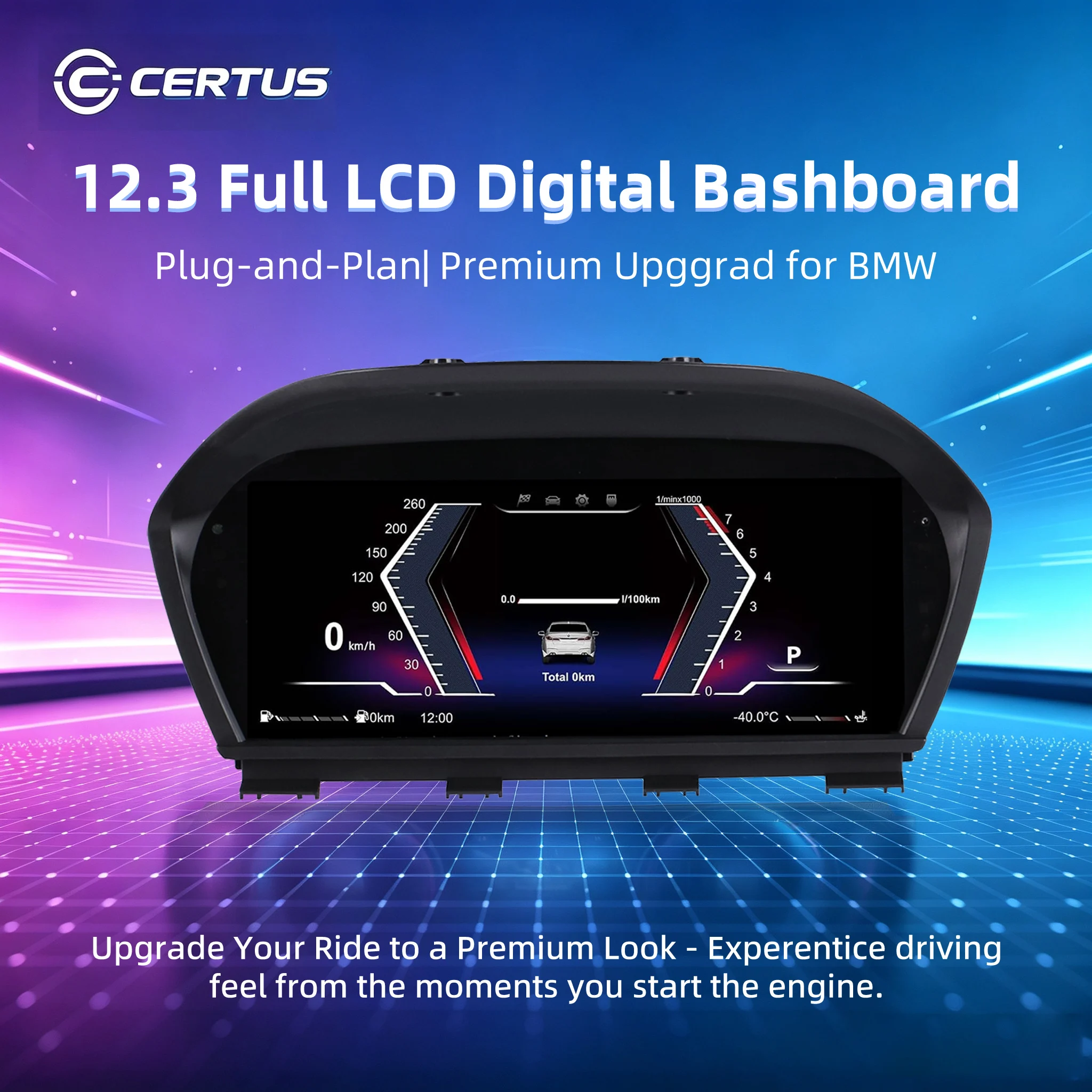 Panel de Instrumentos LCD, Cabina Virtual para BMW Serie 1 y 2, X1, X2, F20, F22, F48, F49, 2013-2022, Pantalla Digital con Velocímetro 2