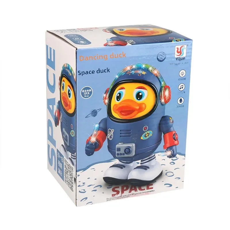 Dance Singing Space Duck Toy Electric Plush Robot Children's Popular Internet Celebrity Duck Jumping Swinging Machine