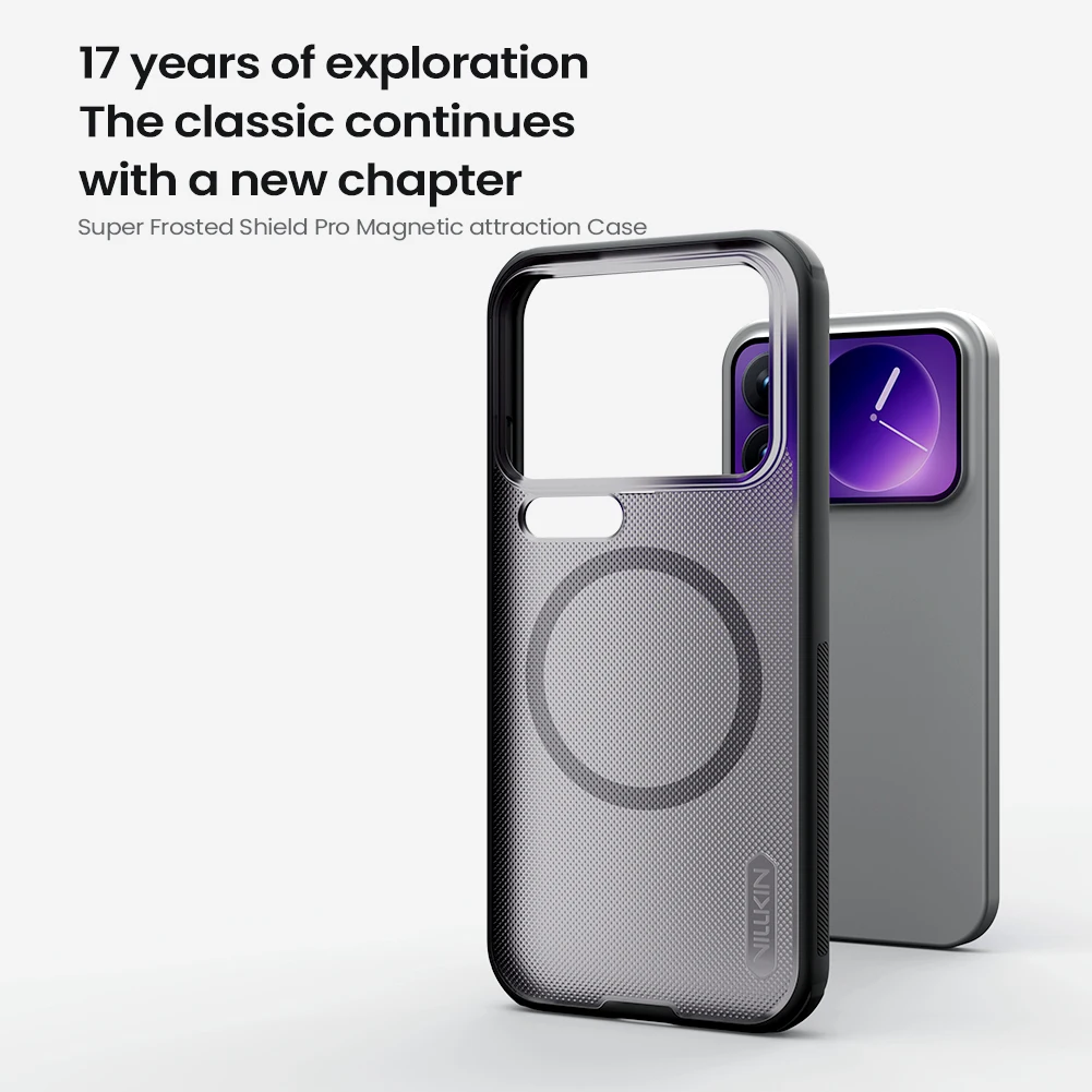 Nillkin Magnetic Frosted Shield Phone Case - Anti-Fingerprint Shockproof Back Cover