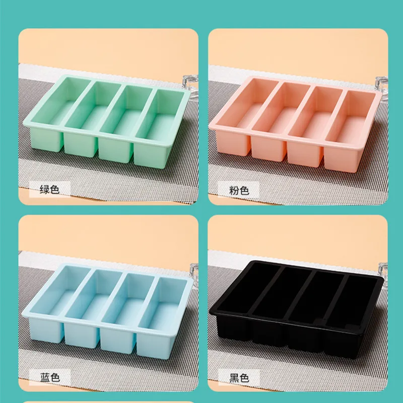 Silicone Freezer Trays Extra Large Soup Ice Cube Tray Food Freezing Molds 4  Giant Storage for Food Meal Sauce with Lid Cozinha - AliExpress