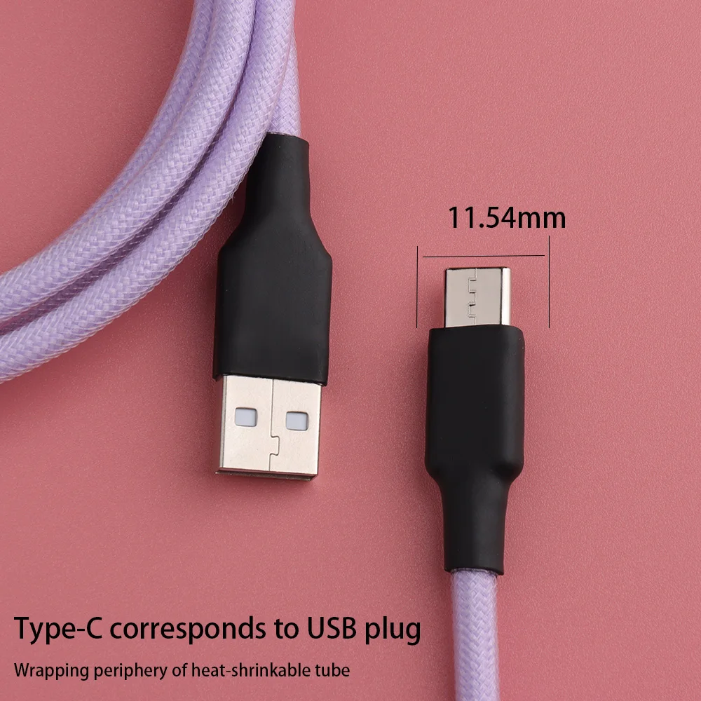 Lano tipo c Teclado Enrolado Cabo Hardware Linker Usb Gx16 Aviação Cabo Mecânico Espiral Gaming Usb c Cabo Teclado - Imagem 4