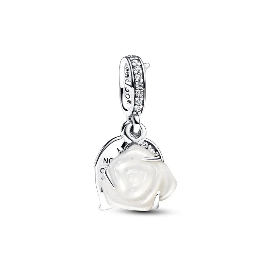 Fashion DIY New Arrivals Flower Series Cherry Blossom Jewelry Dangle Charms Beads Gift Fit Original 925 Silver Bracelet 2