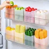 Wholesale Refrigerator Storage Boxes Kitchen Fruit Vegetable Fresh-keeping Box Fridge Side Door Container Organizer Accessories 2