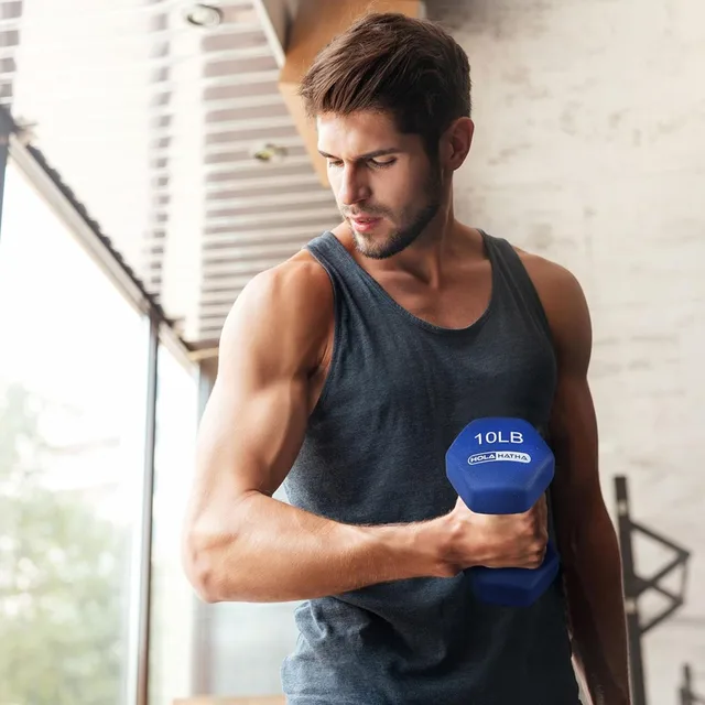 Neoprene Dumbbell Set with Rack 5