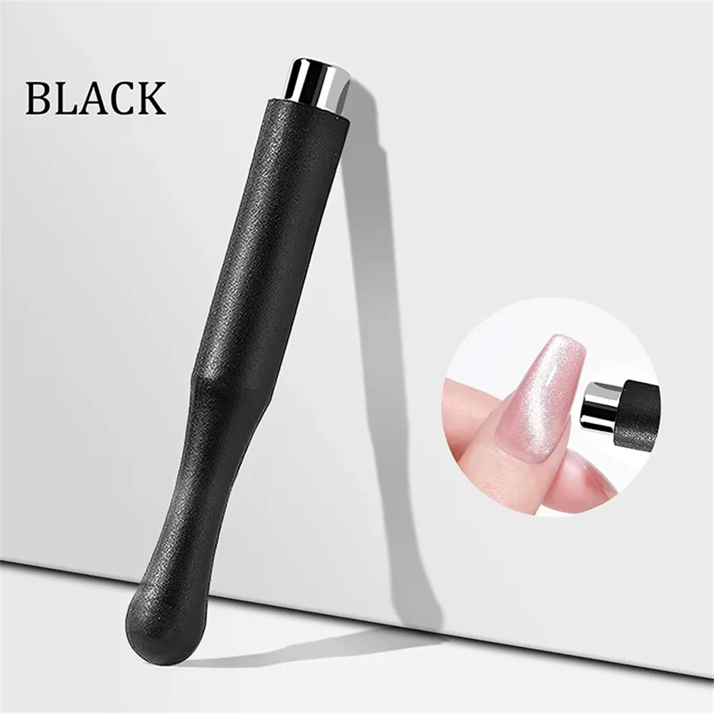 Magnet Nail Art Stick for Cat Eye Powder Gel Polish Black Magnetic Effect Board Painting Nail Gel Polish Varnish Tools 1Pcs magnetic nail art tools,cat eye nail tool,magnetic nail tools,magnetic nail pen