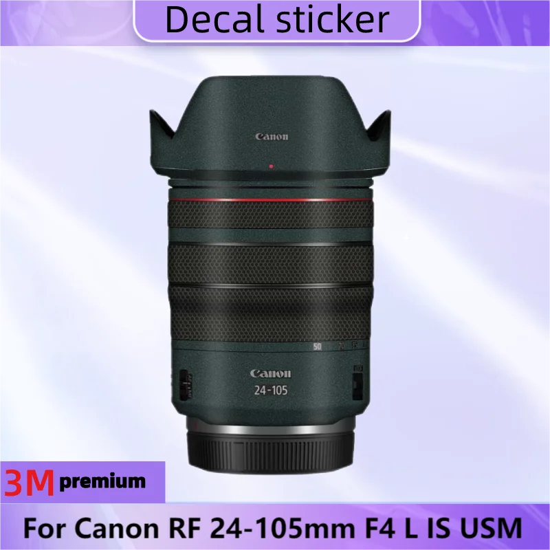 Per Canon Rf 24-105Mm F4 L Is Usm Lens Sticker Decalcomania Protettiva Per La Pelle Pellicola Avvolgente In Vinile Pellicola Protettiva Antigraffio F/